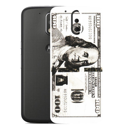 Motorola Phone Skins (All Models) - 100 Dollar Currency - Transparent Finish (T-01) Motorola Moto G4