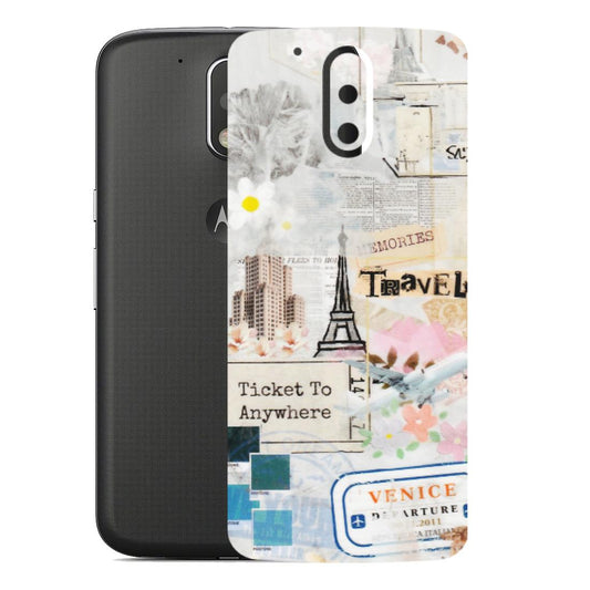 Motorola Phone Skins (All Models) - Travel Memories - Transparent Finish (T-09) Motorola Moto G4