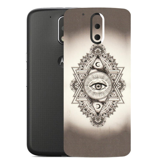 Motorola Phone Skins (All Models) - Illuminati Great Eye - Transparent Finish (T-14) Motorola Moto G4