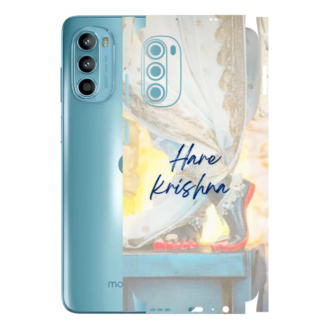 Motorola Phone Skins (All Models) - Hare Krishna - 3D Embossed Finish (L-03) Motorola Moto G52