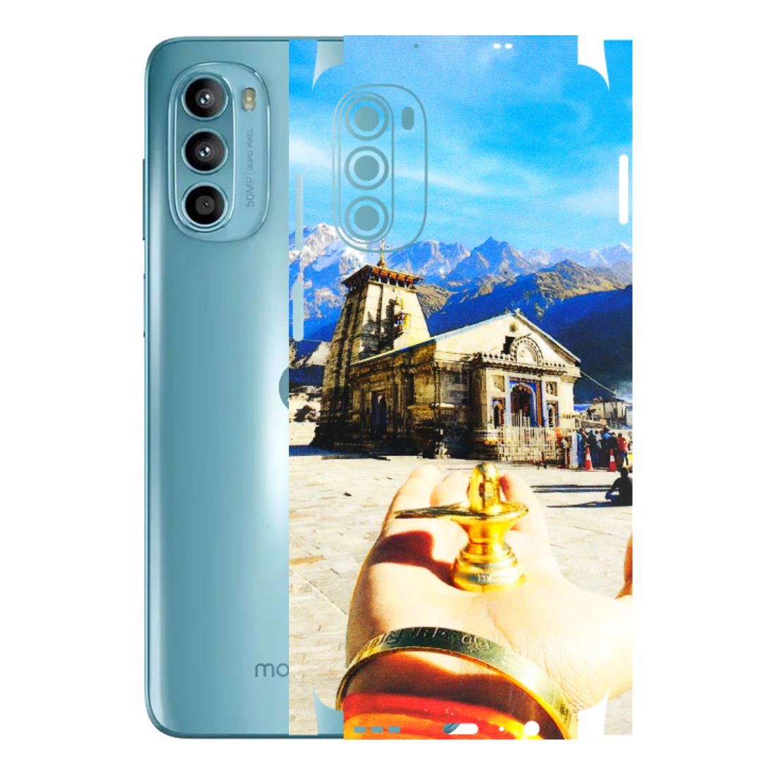 Motorola Phone Skins (All Models) - Beauty of Kedarnath - 3D Embossed Finish (L-108) Motorola Moto G52