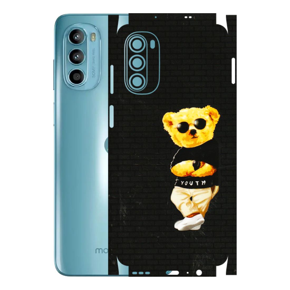Motorola Phone Skins (All Models) - Classy Teddy Bear - 3D Embossed Finish (L-116) Motorola Moto G52