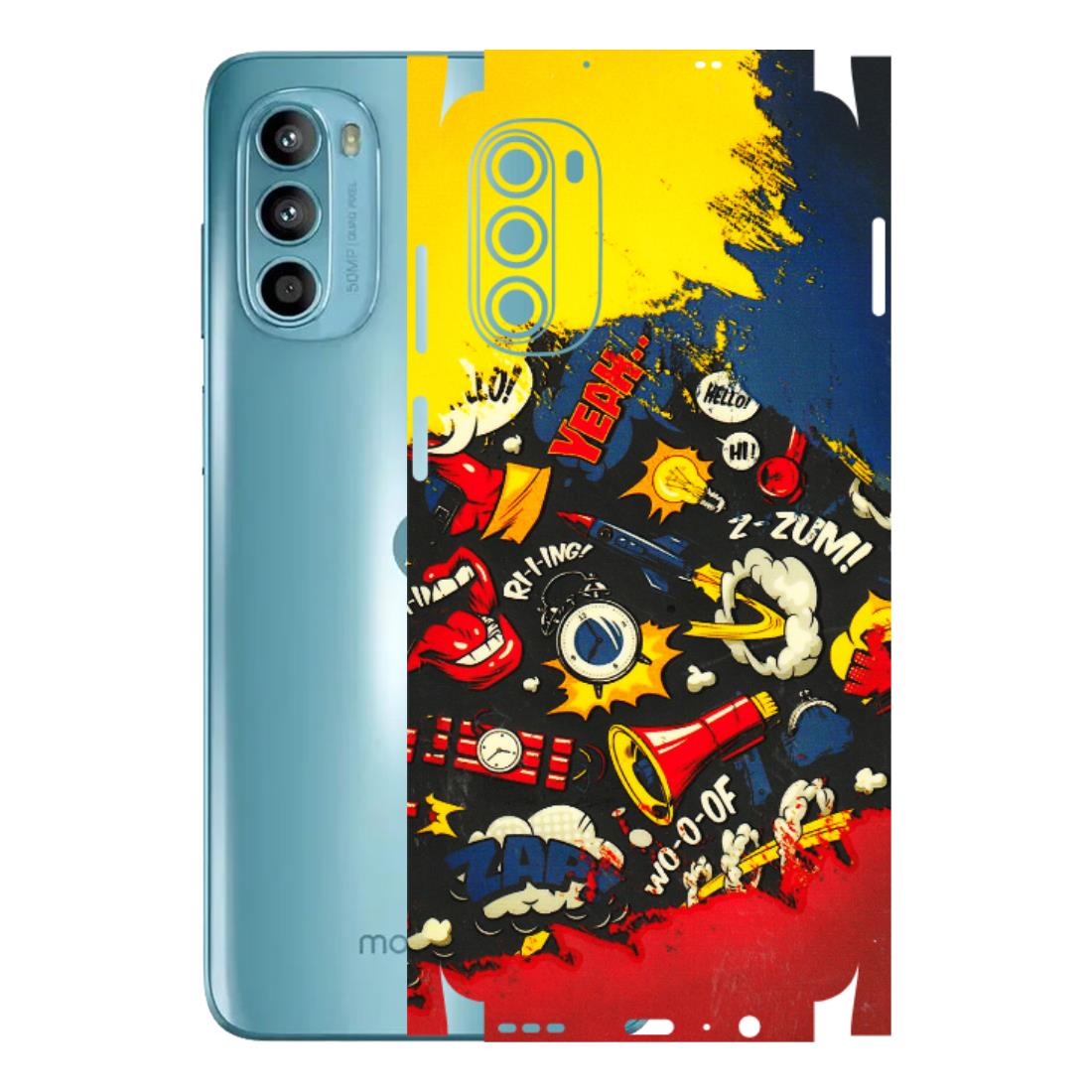 Motorola Phone Skins (All Models) - Pacific Doodle Art - 3D Embossed Finish (L-120) Motorola Moto G52