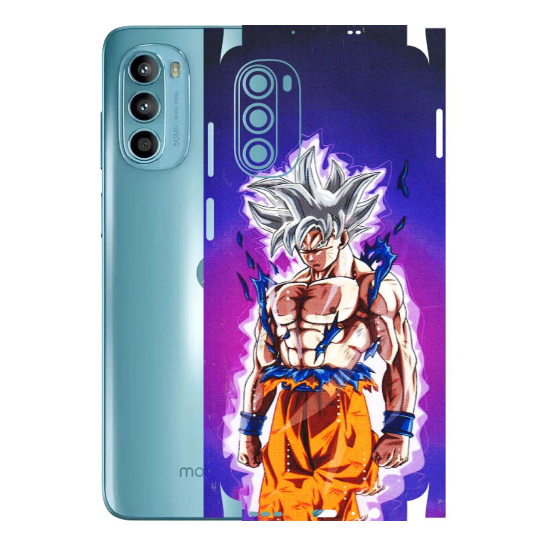 Motorola Phone Skins (All Models) - Goku Purple Anime - 3D Embossed Finish (L-147) Motorola Moto G52