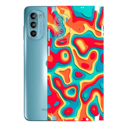 Motorola Phone Skins (All Models) - Abstract Swirl - 3D Embossed Finish (L-150) Motorola Moto G52