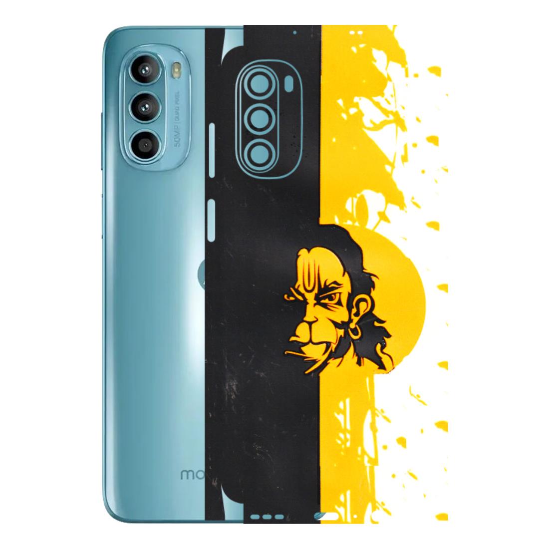 Motorola Phone Skins (All Models) - Bajrangbali - 3D Embossed Finish (L-151) Motorola Moto G52