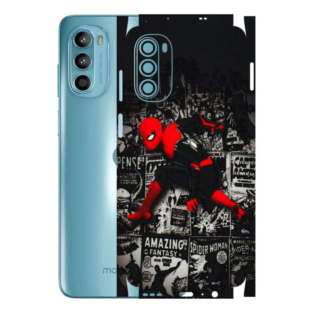 Motorola Phone Skins (All Models) - SpiderMan New - 3D Embossed Finish (L-162) Motorola Moto G52