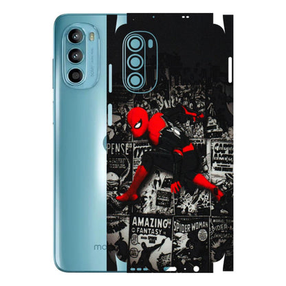 Motorola Phone Skins (All Models) - SpiderMan New - 3D Embossed Finish (L-162) Motorola Moto G52