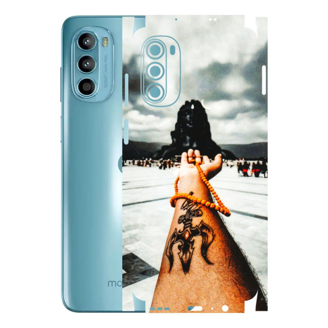 Motorola Phone Skins (All Models) - Jai Adiyogi Mahakaal - 3D Embossed Finish (L-164) Motorola Moto G52