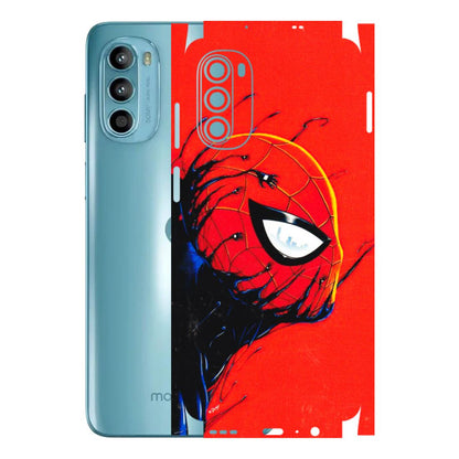 Motorola Phone Skins (All Models) - Spiderman Face Venom - 3D Embossed Finish (L-165) Motorola Moto G52
