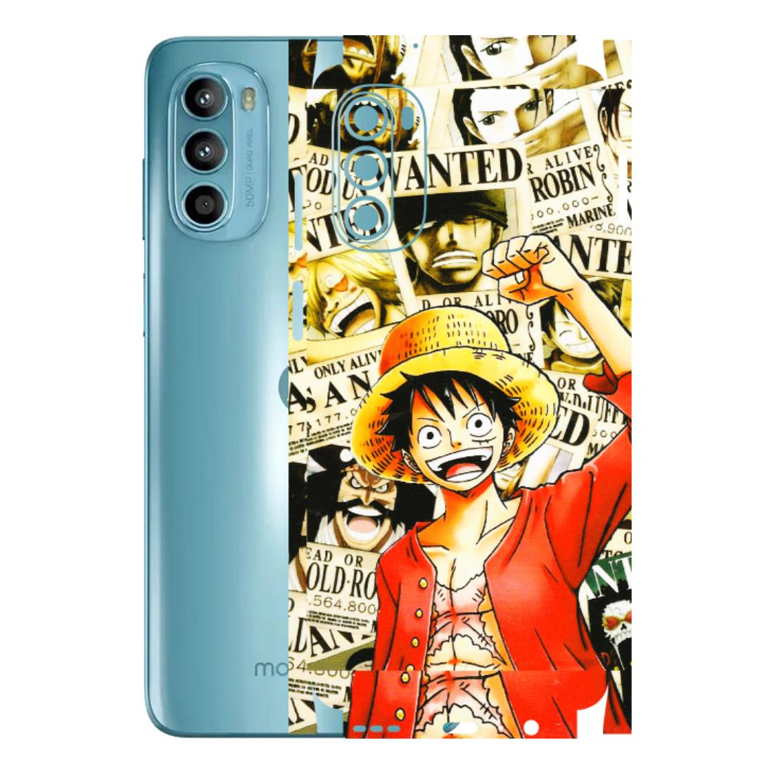 Motorola Phone Skins (All Models) - Luffy Anime - 3D Embossed Finish (L-177) Motorola Moto G52