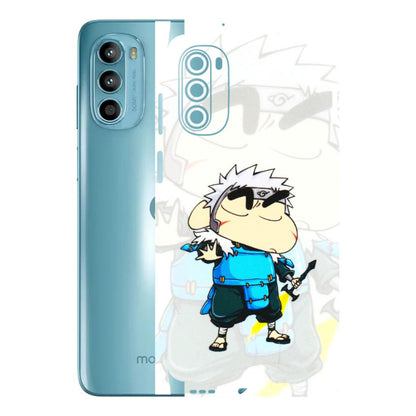 Motorola Phone Skins (All Models) - Angry Young Shinchan - 3D Embossed Finish (L-226) Motorola Moto G52