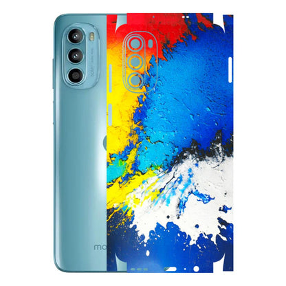 Motorola Phone Skins (All Models) - Acrylic Paint Spill - 3D Embossed Finish (L-229) Motorola Moto G52