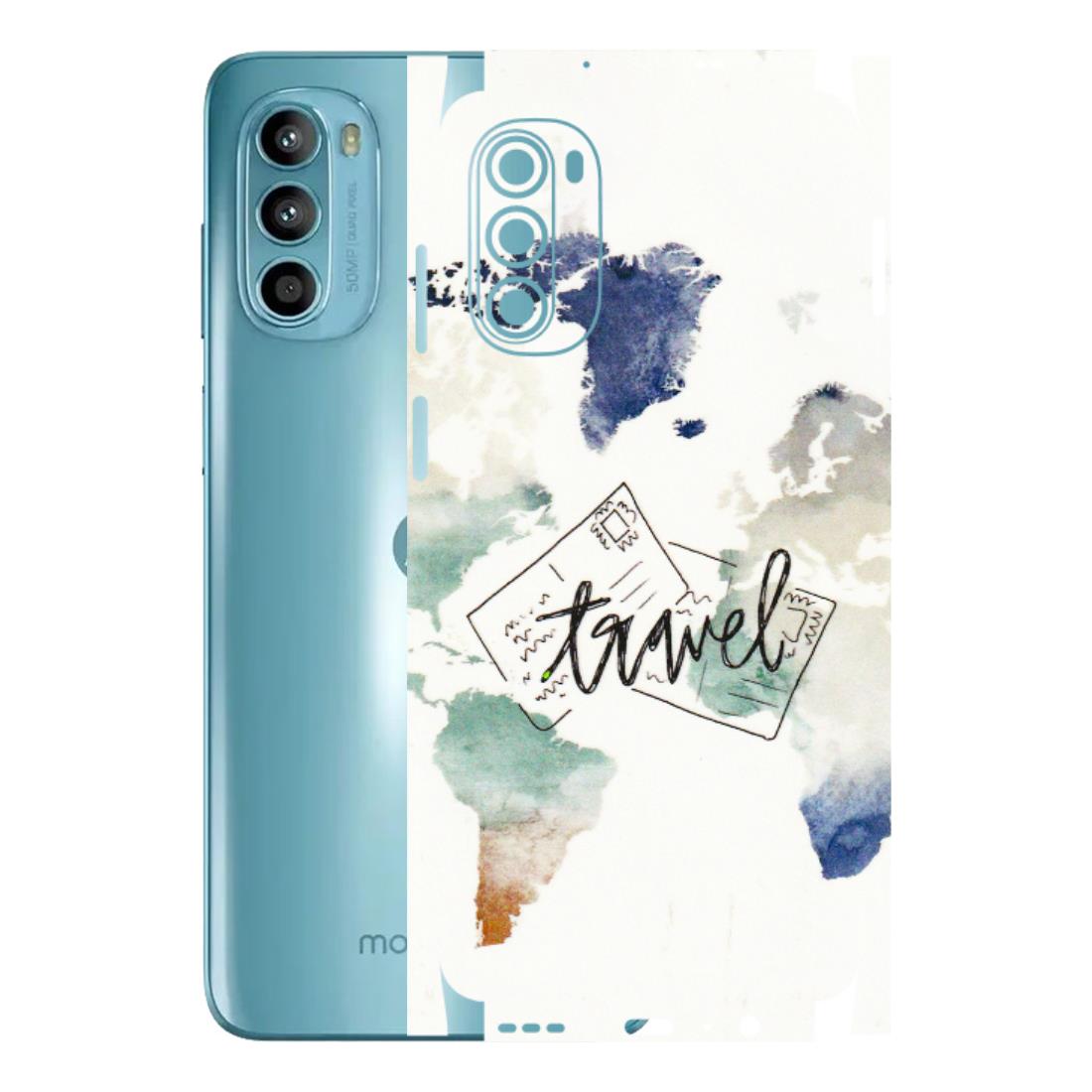 Motorola Phone Skins (All Models) - Travel The World - 3D Embossed Finish (L-232) Motorola Moto G52