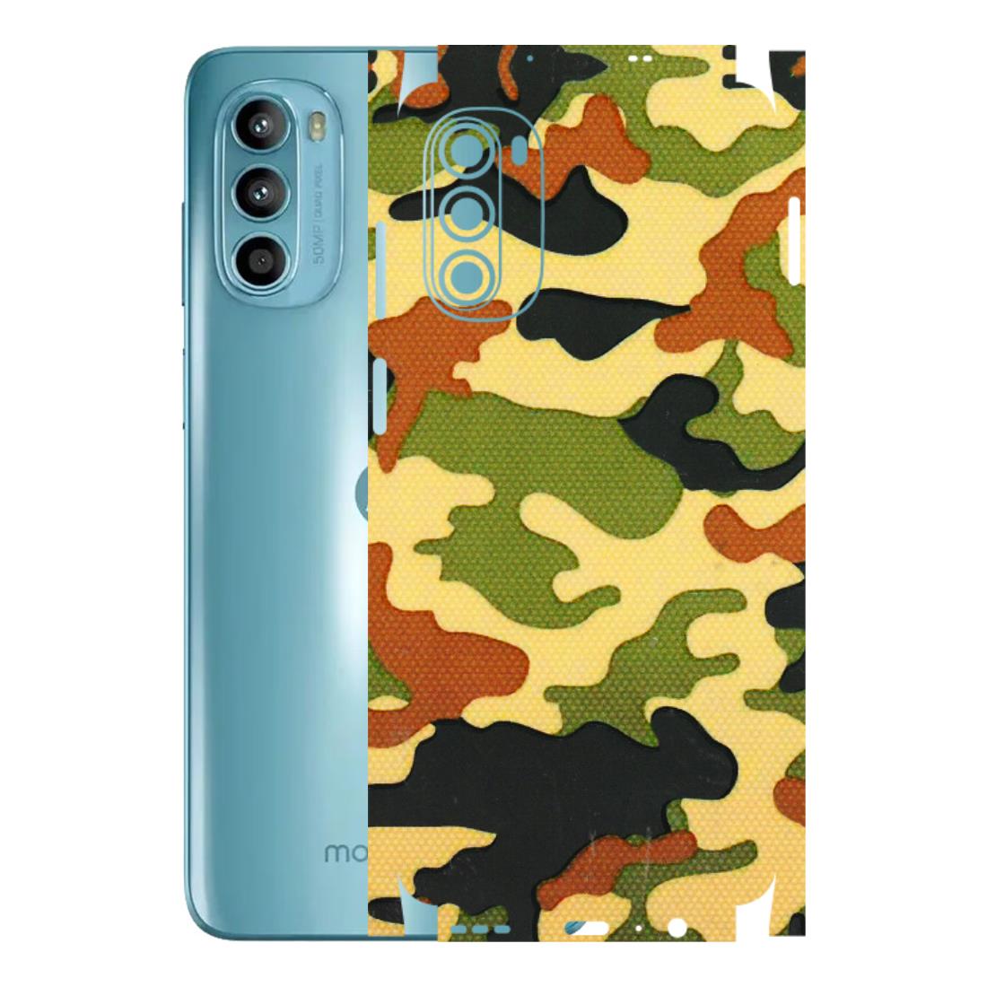 Motorola Phone Skins (All Models) - Indian Military - 3D Embossed Finish (L-234) Motorola Moto G52
