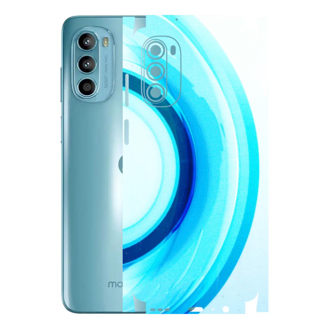 Motorola Phone Skins (All Models) - The Blue Curve - 3D Embossed Finish (L-244) Motorola Moto G52
