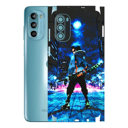 Motorola Phone Skins (All Models) - Demon Slayer Sword - 3D Embossed Finish (L-247) Motorola Moto G52