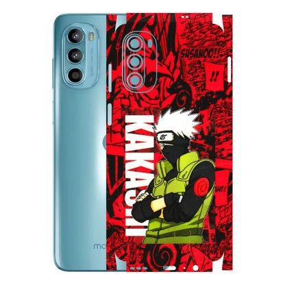 Motorola Phone Skins (All Models) - Kakashi Red Anime - 3D Embossed Finish (L-251) Motorola Moto G52