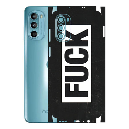 Motorola Phone Skins (All Models) - The F Word - 3D Embossed Finish (L-255) Motorola Moto G52