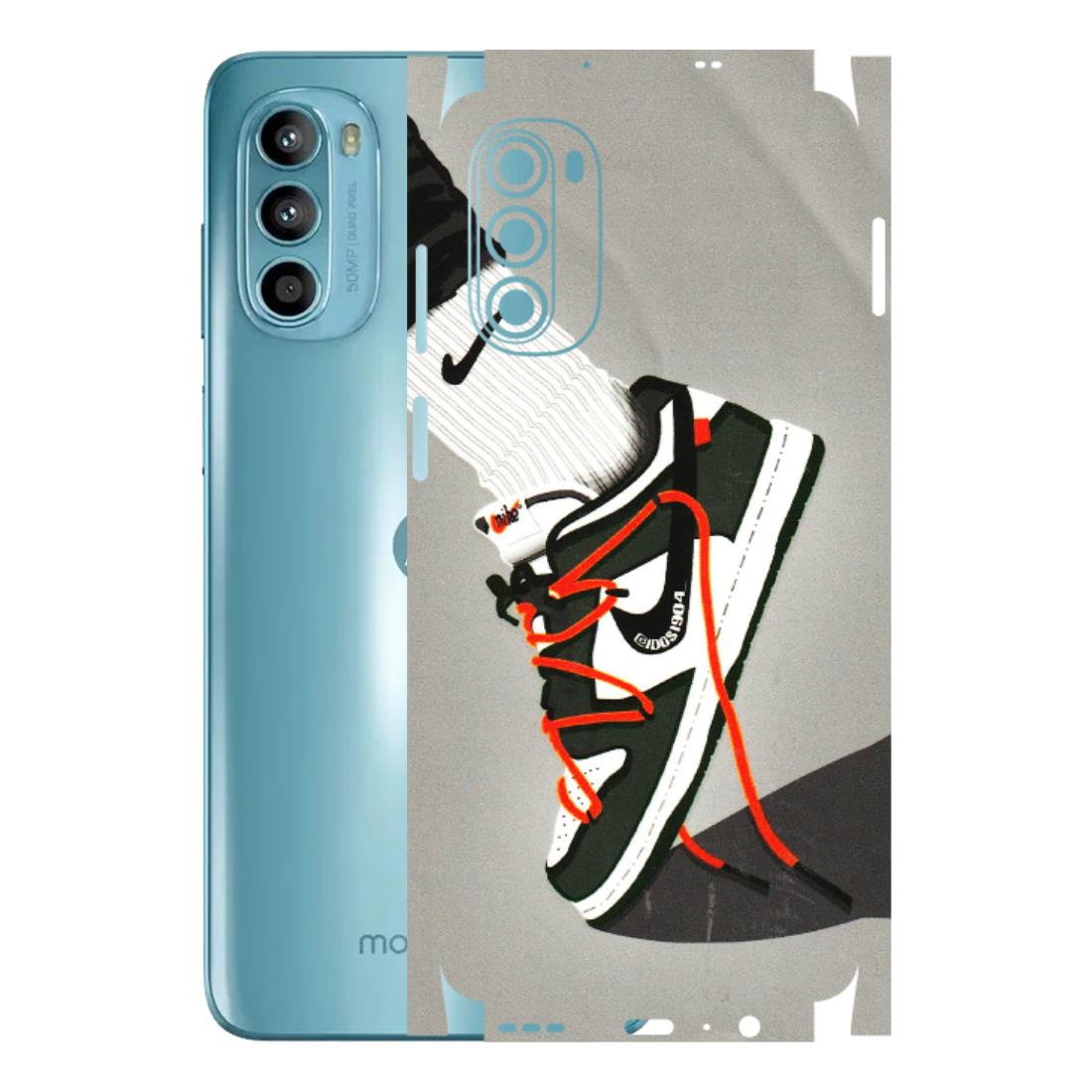 Motorola Phone Skins (All Models) - New Grey Sneaker - 3D Embossed Finish (L-261) Motorola Moto G52
