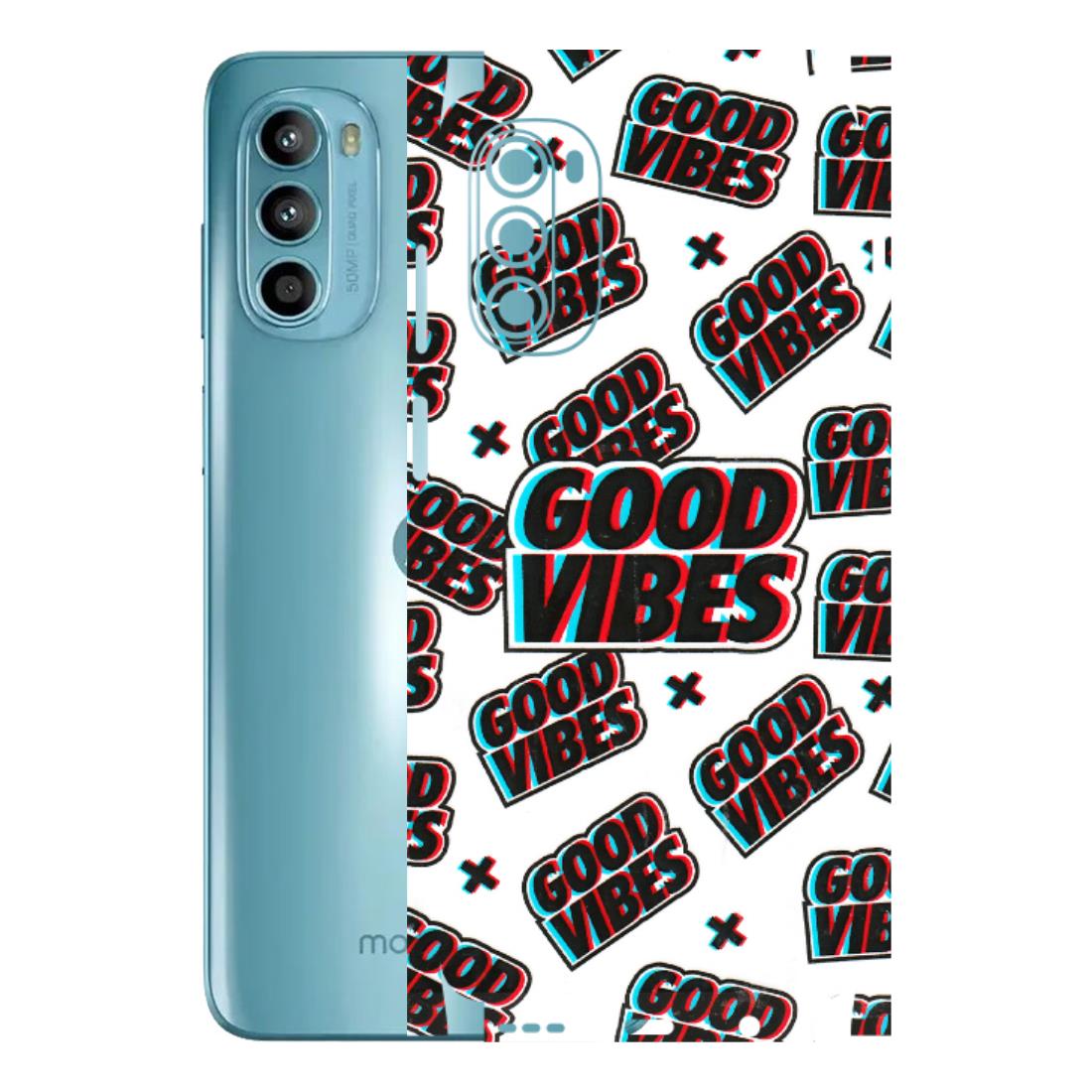 Motorola Phone Skins (All Models) - Good Vibes - 3D Embossed Finish (L-282) Motorola Moto G52