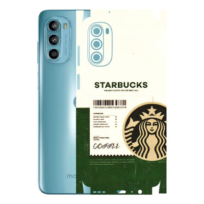 Motorola Phone Skins (All Models) - Starbucks Barcode - 3D Embossed Finish (L-308) Motorola Moto G52