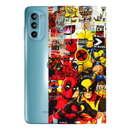 Motorola Phone Skins (All Models) - Spidy Wolverine - 3D Embossed Finish (L-310) Motorola Moto G52