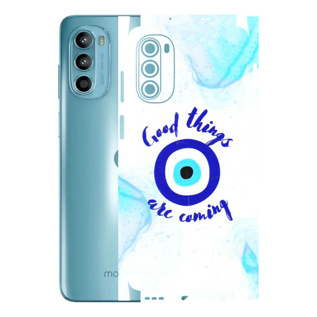 Motorola Phone Skins (All Models) - Evil Eye Good Things Are Coming - 3D Embossed Finish (L-322) Motorola Moto G52