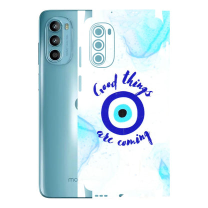 Motorola Phone Skins (All Models) - Evil Eye Good Things Are Coming - 3D Embossed Finish (L-322) Motorola Moto G52