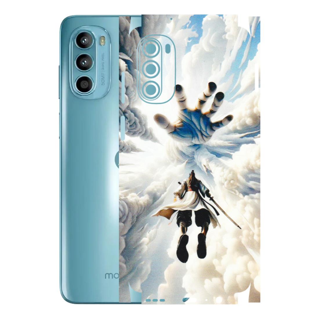 Motorola Phone Skins (All Models) - Big Hand With Monkey King - 3D Embossed Finish (L-323) Motorola Moto G52