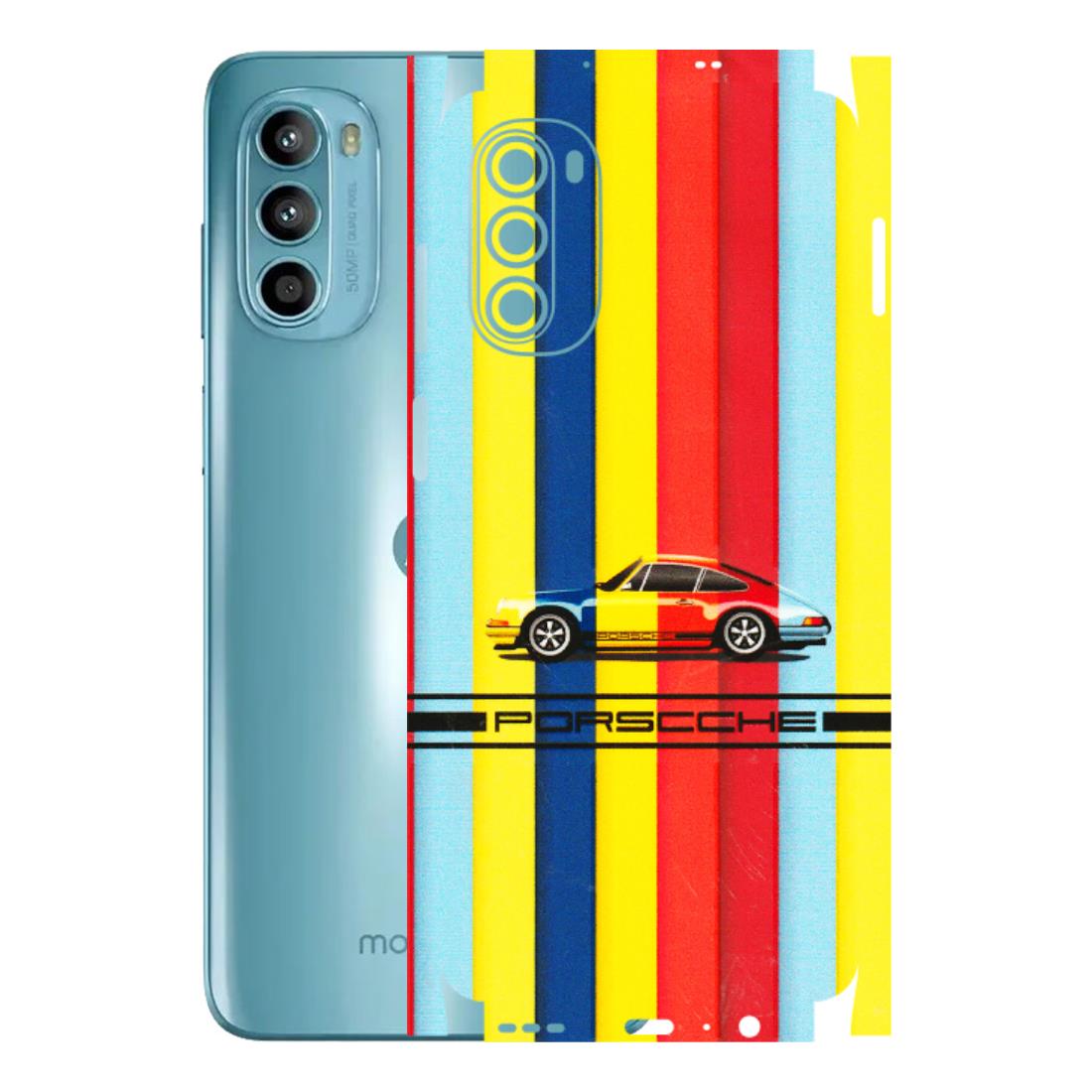 Motorola Phone Skins (All Models) - Multicolour Porche - 3D Embossed Finish (L-39) Motorola Moto G52