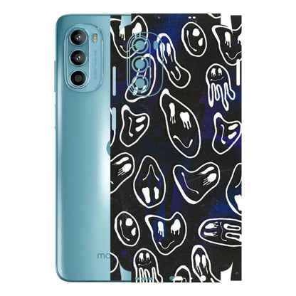 Motorola Phone Skins (All Models) - Distorted Smileys - 3D Embossed Finish (L-92) Motorola Moto G52