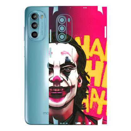 Motorola Phone Skins (All Models) - Joker Evil Laugh - 3D Embossed Finish (L-97) Motorola Moto G52