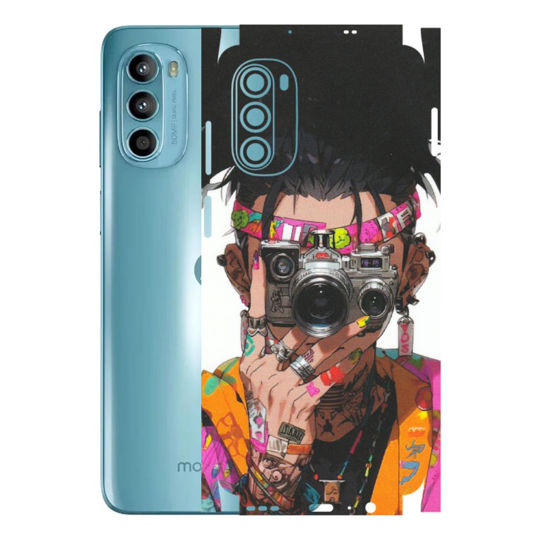 Motorola Phone Skins (All Models) - Camera Lover Girl - Matte Finish (M-09) Motorola Moto G52