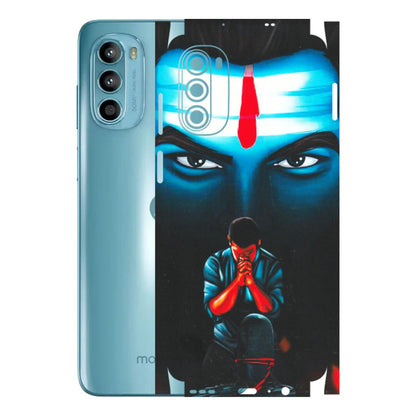 Motorola Phone Skins (All Models) - Mahakal Bhakt - Matte Finish (M-112) Motorola Moto G52