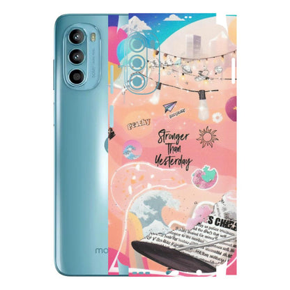 Motorola Phone Skins (All Models) - Stronger Then Yesterday - Matte Finish (M-128) Motorola Moto G52
