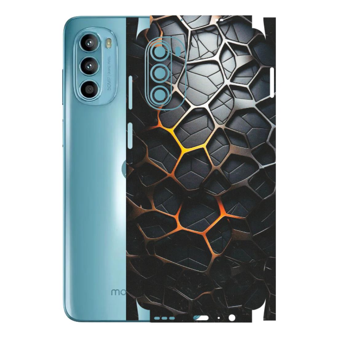 Motorola Phone Skins (All Models) - New Abstract Graphite Tiles - Matte Finish (M-130) Motorola Moto G52