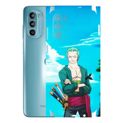 Motorola Phone Skins (All Models) - Cool Swordman Zoro Anime - Matte Finish (M-143) Motorola Moto G52