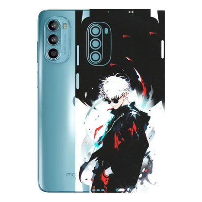 Motorola Phone Skins (All Models) - Gojo Powerful Charater Kaisen Anime - Matte Finish (M-144) Motorola Moto G52