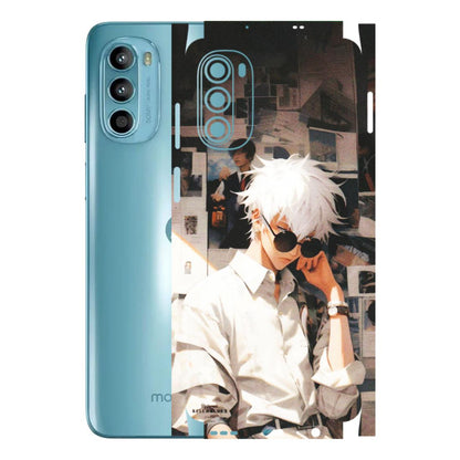 Motorola Phone Skins (All Models) - Gojo Satoru Jujustu Kaisen Anime - Matte Finish (M-156) Motorola Moto G52