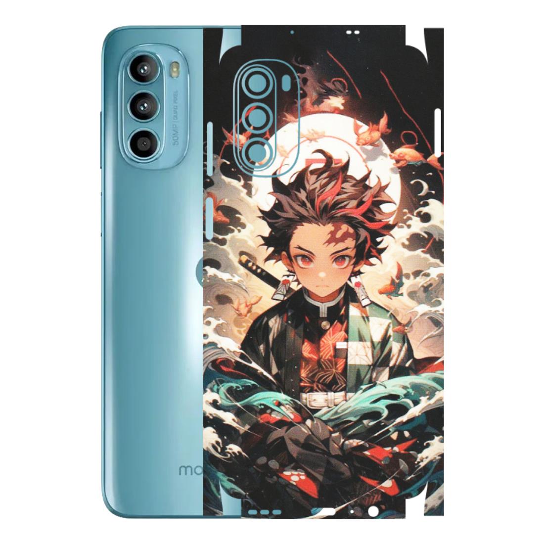 Motorola Phone Skins (All Models) - Tanjiro Demon Slayer Anime - Matte Finish (M-158) Motorola Moto G52