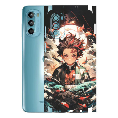 Motorola Phone Skins (All Models) - Tanjiro Demon Slayer Anime - Matte Finish (M-158) Motorola Moto G52