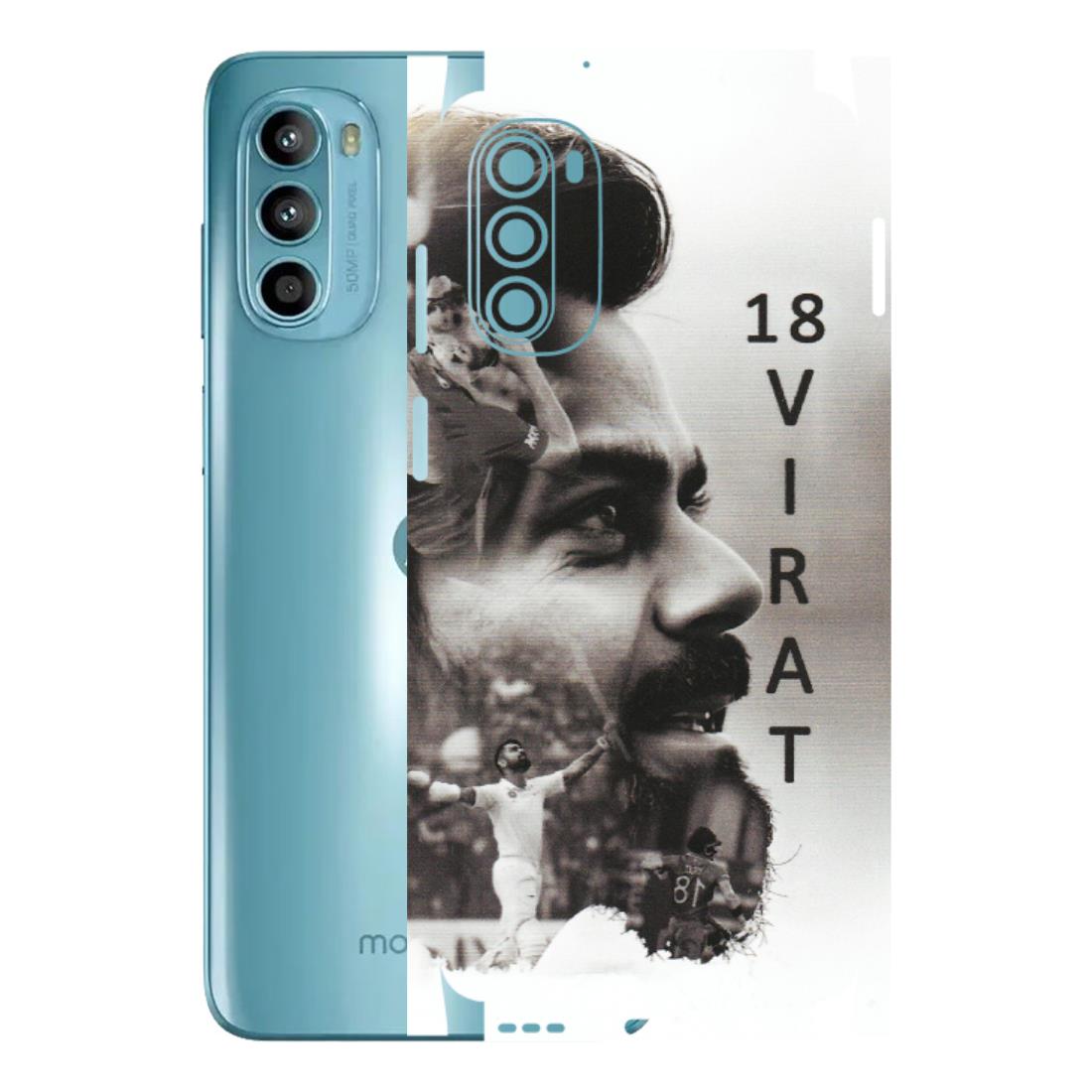 Motorola Phone Skins (All Models) - Virat Kohli Cricketer - Matte Finish (M-163) Motorola Moto G52