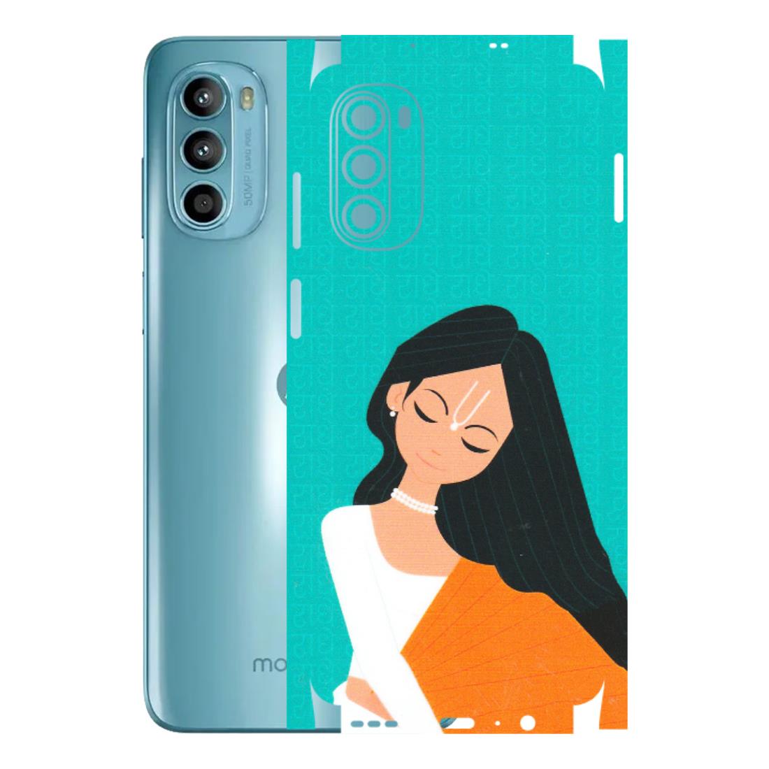 Motorola Phone Skins (All Models) - Radhe Radhe With Hindu Symbol - Matte Finish (M-164) Motorola Moto G52