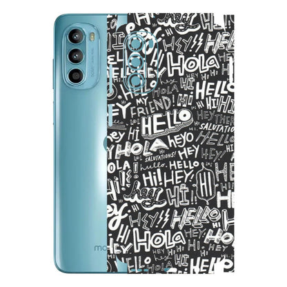 Motorola Phone Skins (All Models) - Hi Hello Doodles - Matte Finish (M-25) Motorola Moto G52