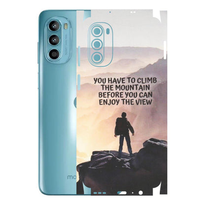Motorola Phone Skins (All Models) - Motivational Hiking Mountain - Matte Finish (M-28) Motorola Moto G52