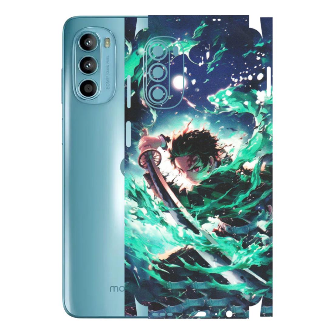 Motorola Phone Skins (All Models) - Sword Fighter Anime - Matte Finish (M-29) Motorola Moto G52
