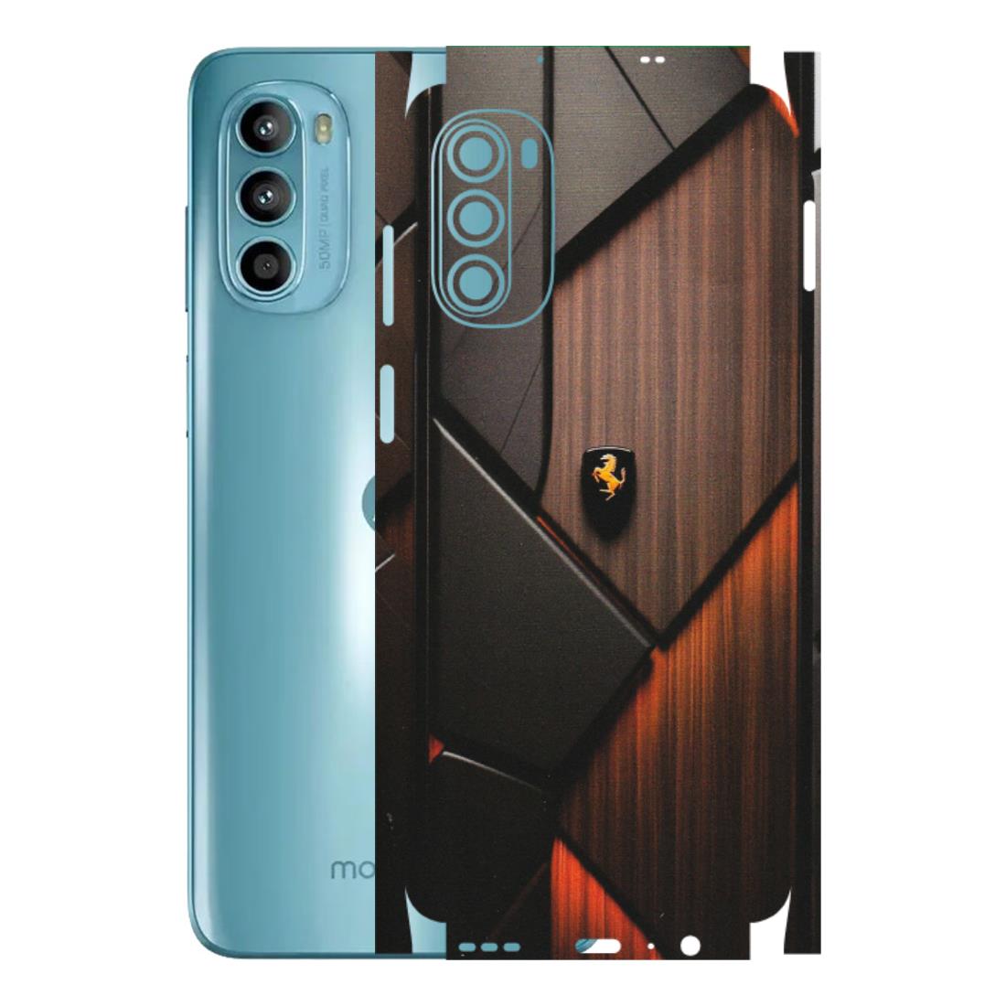 Motorola Phone Skins (All Models) - Lambo Beauty Wood Pattern Sober - Matte Finish (M-51) Motorola Moto G52