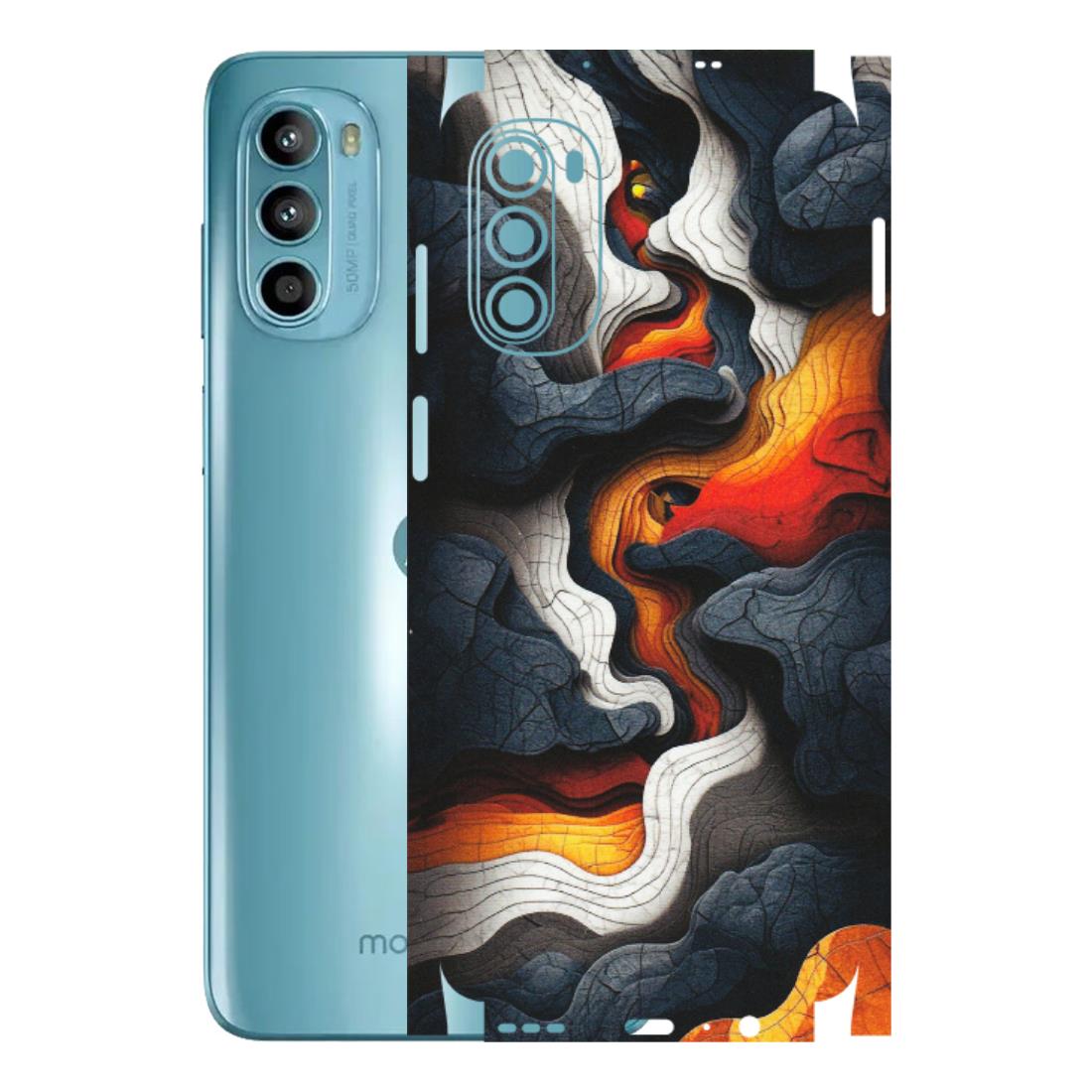 Motorola Phone Skins (All Models) - Abstract Volcanic Layers - Matte Finish (M-52) Motorola Moto G52