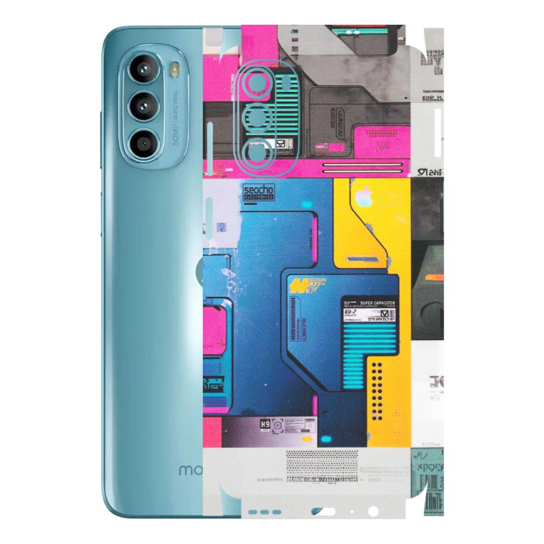 Motorola Phone Skins (All Models) - Colourfull Motherboard Internals - Matte Finish (M-55) Motorola Moto G52